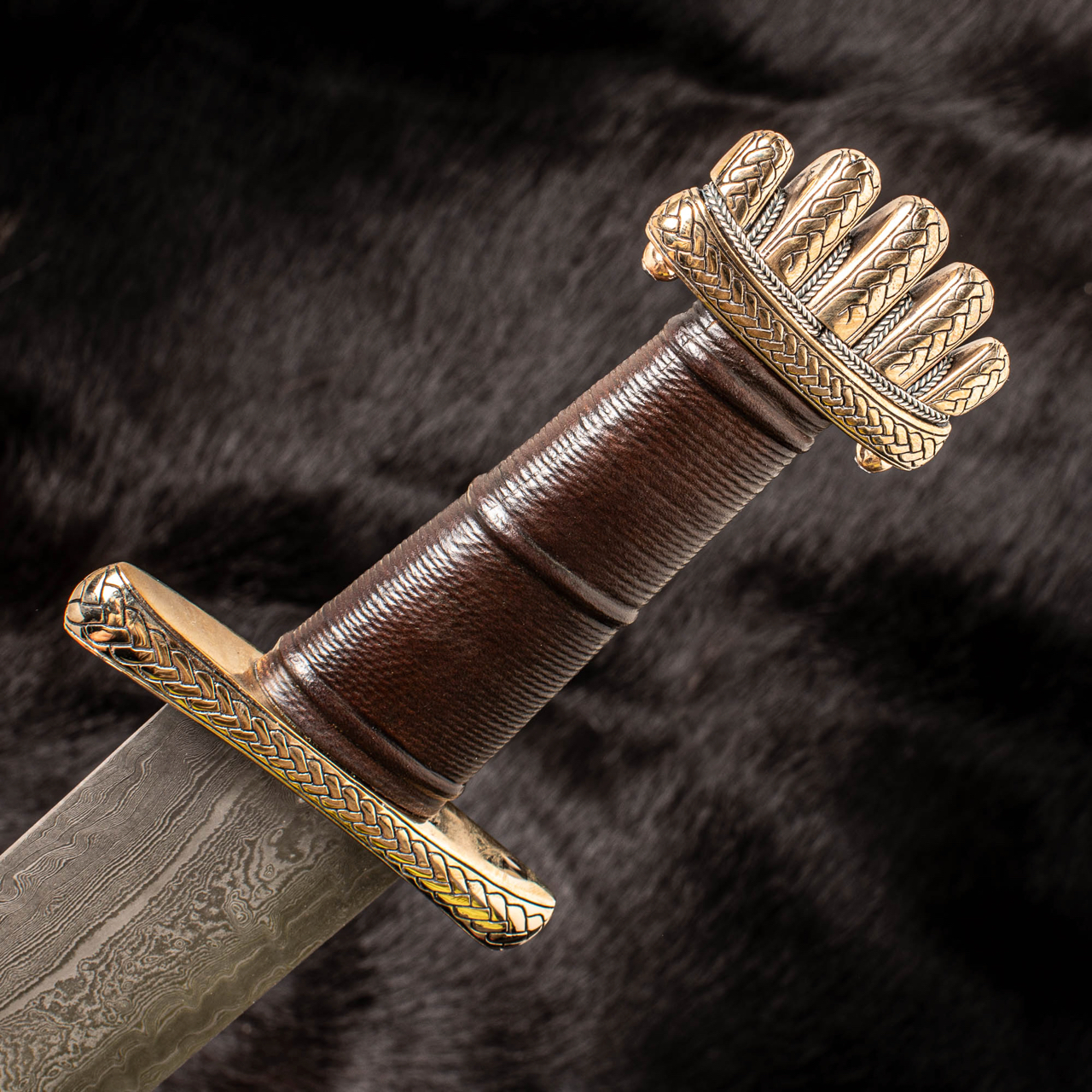Damascus steel Viking sword - Image 3