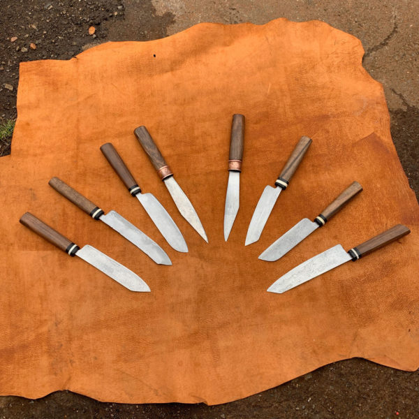 Ore to Knife course finished knives